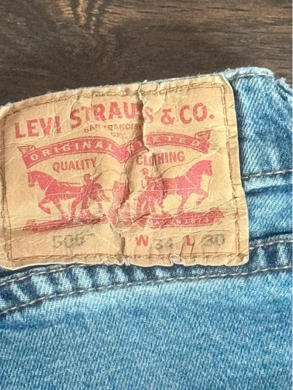 Levi’s 505 Men’s Jeans 34x30 Regular Fit Denim 219
